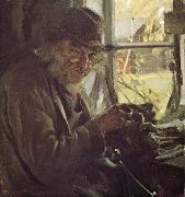Anders Zorn klockmakaren oil painting artist